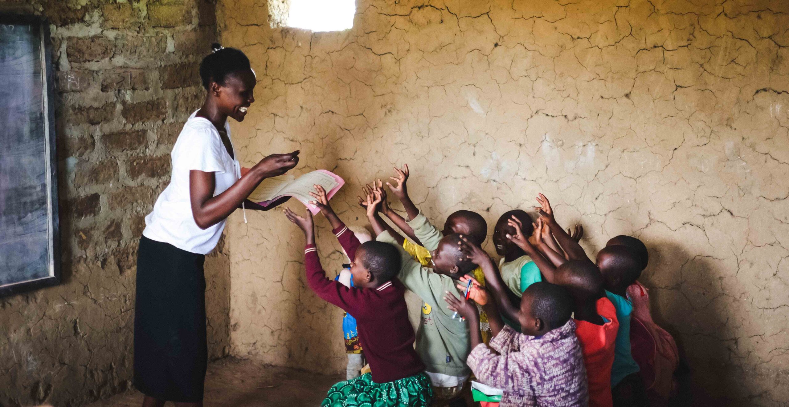 Zion Community School teacher having fun