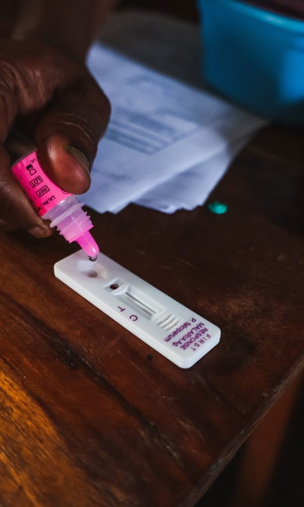 Malaria Test at Zion Community Clinic